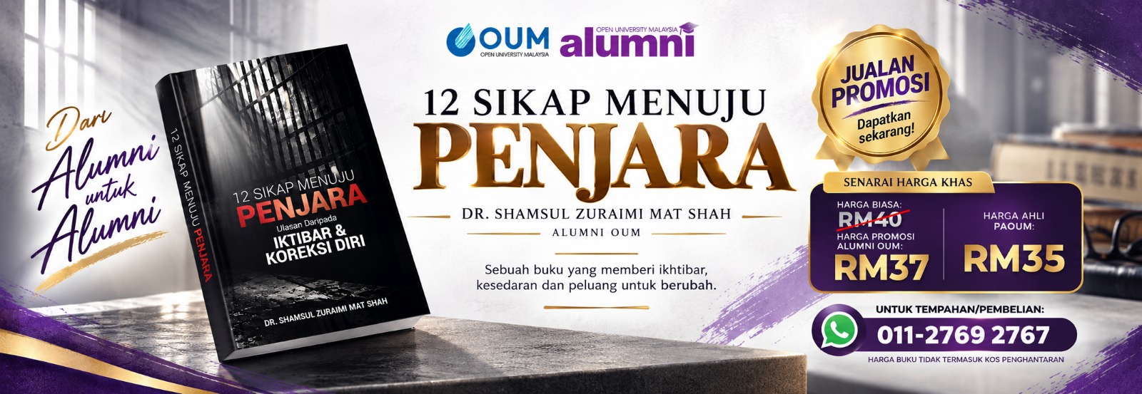Banner Buku Dr Sham (12 Sikap Menuju Penjara)